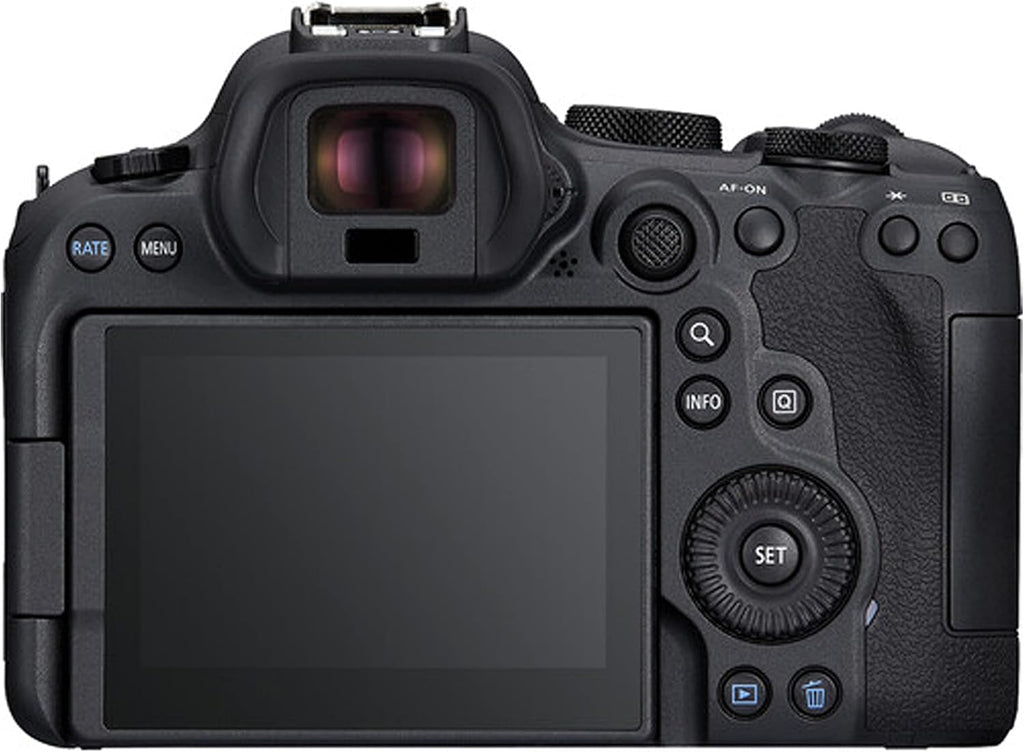 Canon EOS R6 Mark II with 24-50mm + 75-300mm + 420-800mm Super Telephoto Lens +128GB Extreme Speed, U-Grip, Microphone, LED Light, Spare Battery, Filter Kit, More (Extreme Pro-Bundle) (Renewed)