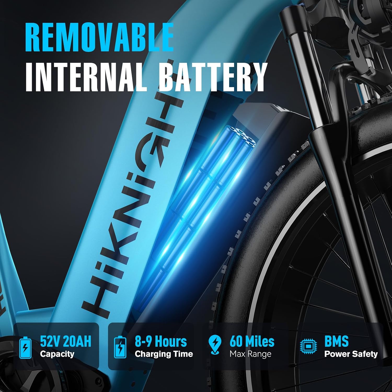 Electric Bike for Adults, 3000W Peak Dual Motor 52V 20AH Battery E Bike 26' x 4.0' Fat Tire Electric Mountain Bike Step-Thru Electric Bicycle for Women Men, Up to 38MPH