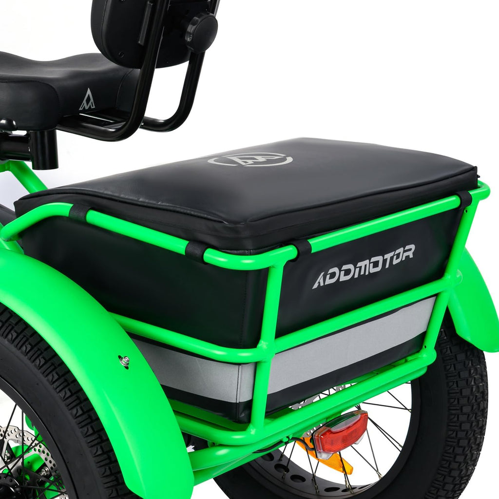 ADDMOTOR ARISETAN Electric Trike for Adults, 750W Rear Motor Electric Tricycle, 85MI 48V 20AH Semi-Recumbent E-Trike, UL2849 3 Wheel Electric Trike