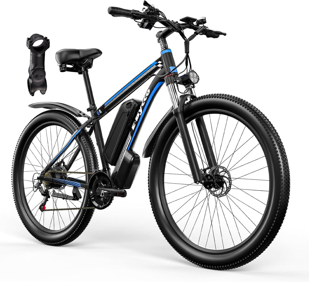 29 Inch Adult Commuter Electric Bike, 750 Watt/Peak 1000 Watt Motor 48V 17.5AH Removable Battery Electric Bike 29' x 2.1' 34MPH Electric Mountain Bike 21 Speed Gear Shift Electric Bike