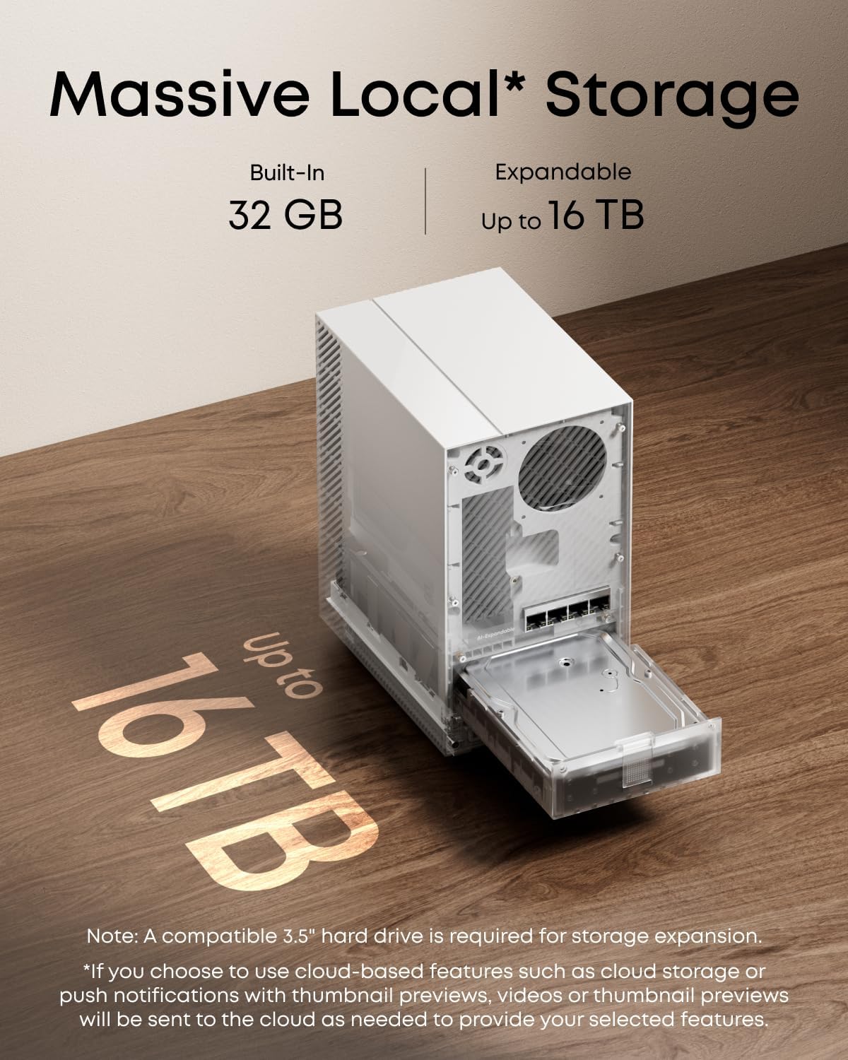 eufy Security HomeBase Professional S1, 4G LTE and 24h Battery Backup, Built-in 32 GB Storage and Expandable up to 16 TB, Advanced Local AI, Compatible with eufy Products, No Monthly Fee