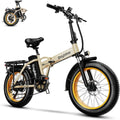 1000W Folding Electric Bike,48V 20AH Removable Battery E Bike,80 Miles Max Range Electric Bike for Adults,20' Fat Tire Foldable ebike,Adult Electric Bicycle for Commute Beach Snow