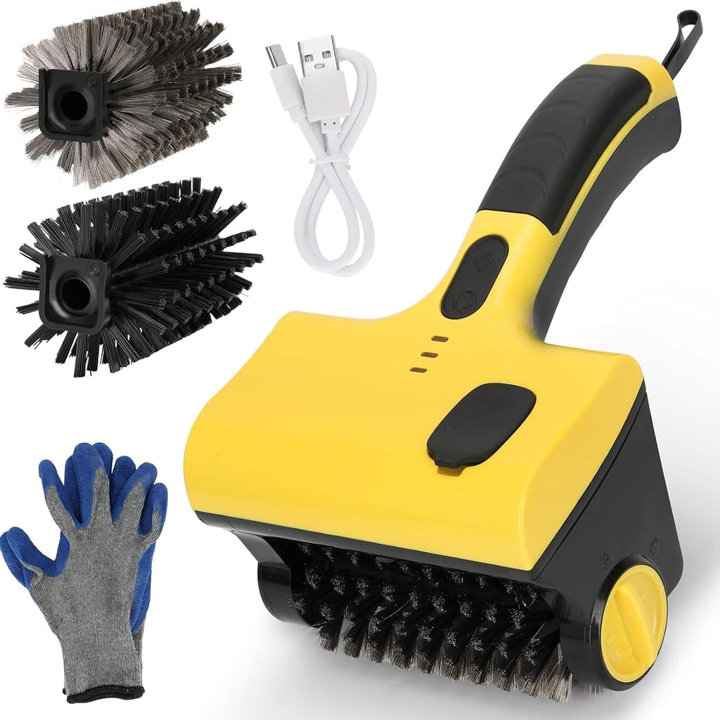 Electric Grill Brush, Grill Cleaner with 2 Brushs,360° Rotating Cleaner Brush,Cordless Electric Grill Cleaning Scrub Brush,for Grill,Kitchen Room, Bathroom