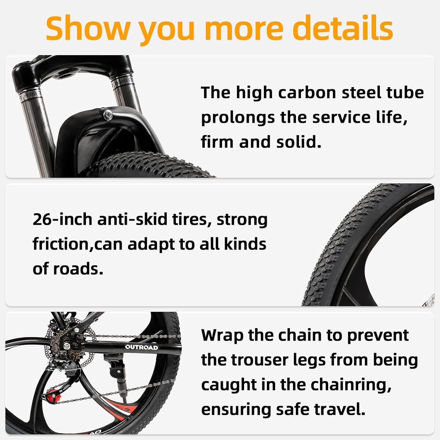 26 Inch Adult Folding Bikes/Mountain Bikes, 21 Speeds Mountain Bicycles with Full Suspension, Dual Disc Brake, High Carbon Steel Frame, Foldable Bike for Men/Women/Teen, Multiple Colors
