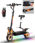 Electric Scooter Adults Peak 5600W Dual Motors Top Speed 45MPH，33Ah Battery Range 75 Miles， with Non-Zero Start 10' All-Terrain Tires Fast Electric Scooter for Adults with Seat