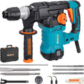 Berserker 1-1/4' SDS-Plus Rotary Hammer Drill with Vibration Control,Safety Clutch,12.5 Amp 4 Functions Corded Rotomartillo for Concrete-Including 3 Drill Bits,Flat Chisel,Point Chisel,Carrying Case