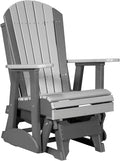 LuxCraft 2' Adirondack Glider Chair - Available in 20 Colors, Dove Gray and Slate