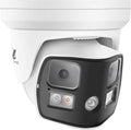 ONWOTE 180° Dual-Lens 4K 8MP PoE IP Security Camera, 2 Way Audio, AI Human Vehicle Detection Trigger Color Night Vision, Indoor/Outdoor, Commercial Wired Camera for Business, Add-on to PoE NVR System