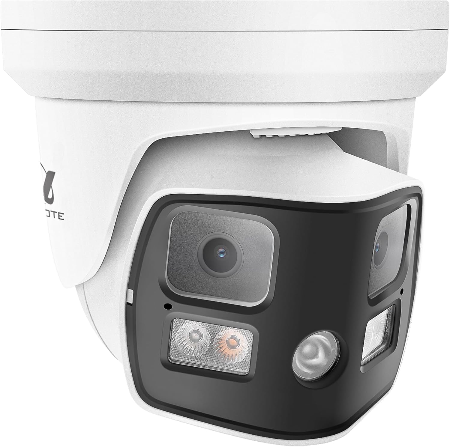 ONWOTE 180° Dual-Lens PoE IP Security Camera 8K 16MP, 2 Way Audio, AI Human Vehicle Detection Trigger Color Night Vision, Indoor/Outdoor, Commercial Wired Camera for Business