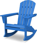 POLYWOOD® Nautical Adirondack Rocking Chair in Pacific Blue
