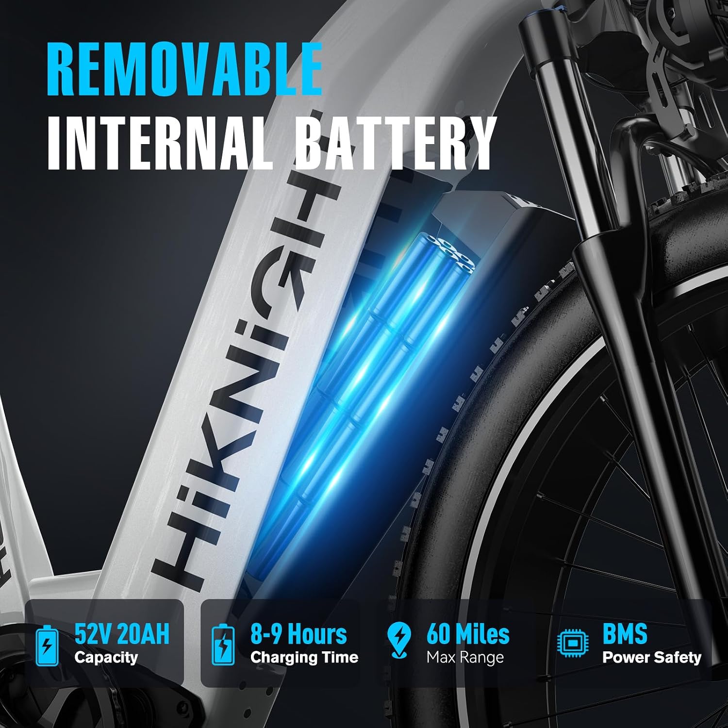 Electric Bike for Adults, 3000W Peak Dual Motor 52V 20AH Battery E Bike 26' x 4.0' Fat Tire Electric Mountain Bike Step-Thru Electric Bicycle for Women Men, Up to 38MPH