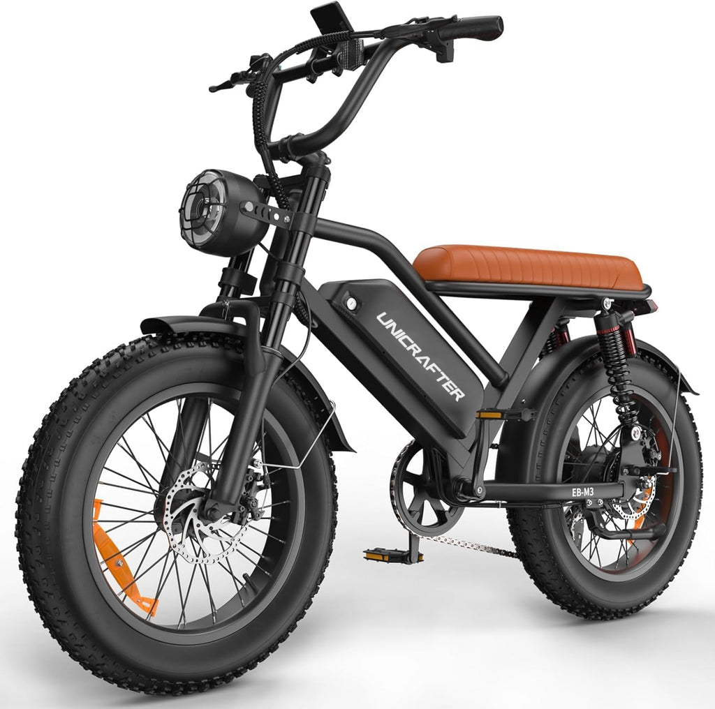 Electric Bike for Adults -1000W Peak Power Ebike, 28MPH, 48V 18.2Ah Removable Battery, 30-60 Mile Range, 20'' Fat Tire Electric Dirt Bikes, Electric Mountain Bicycles for All-Terrain