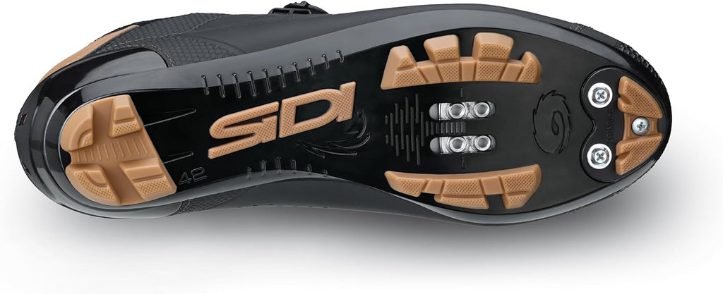 SiDI | Gravel Bike Shoes, Professional Mountain Bike Shoes for Men MTB DUST, Innovative Closure System, Integrated Heel, Rubber Toe