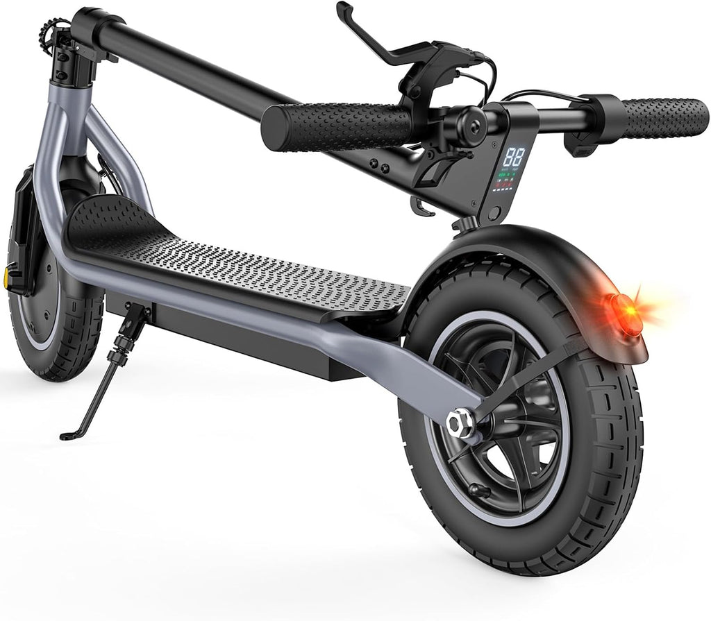 Electric Scooter, 23 Miles, 22 MPH Top Speed Electric Scooter for Adults, 500W Powerful Motor,10'/8.5' Pneumatic Tires Commuting Scooter, Foldable Escooter for Commuting & Campus Use