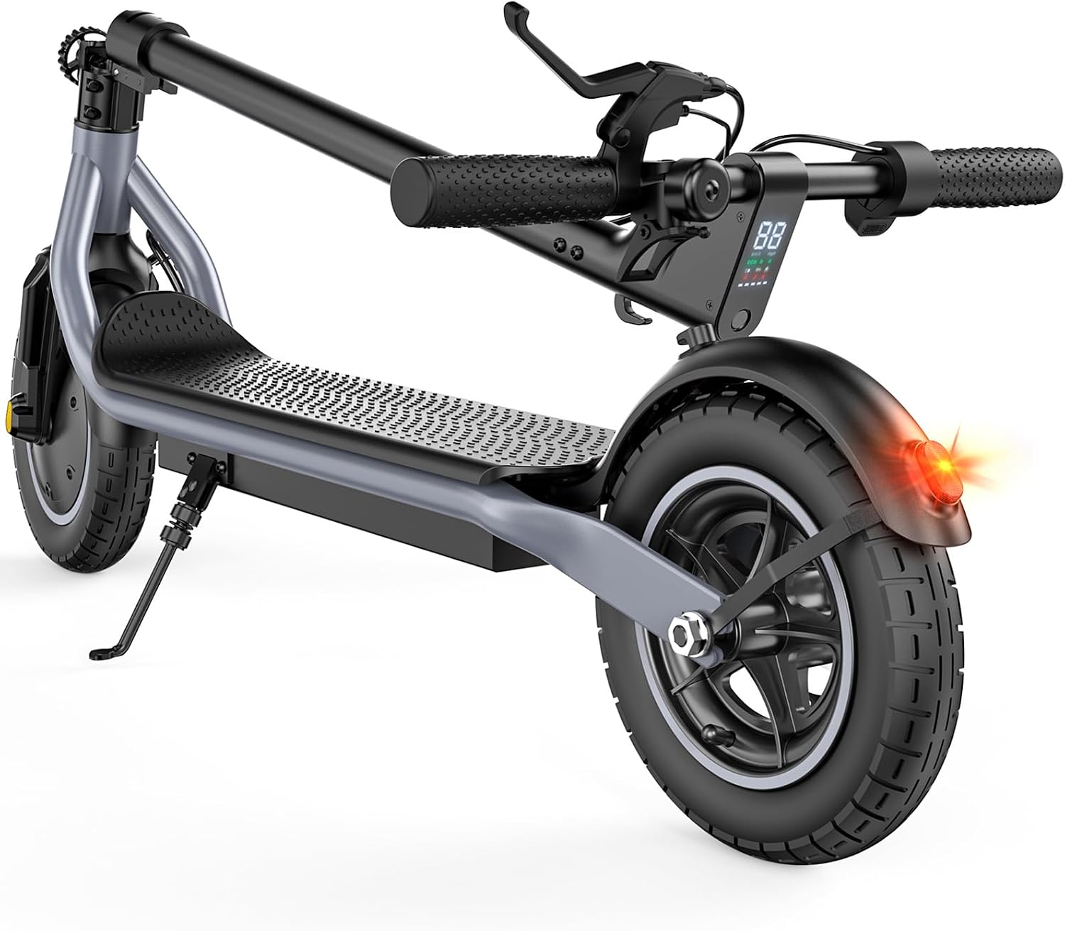 Electric Scooter, 23 Miles, 22 MPH Top Speed Electric Scooter for Adults, 500W Powerful Motor,10'/8.5' Pneumatic Tires Commuting Scooter, Foldable Escooter for Commuting & Campus Use