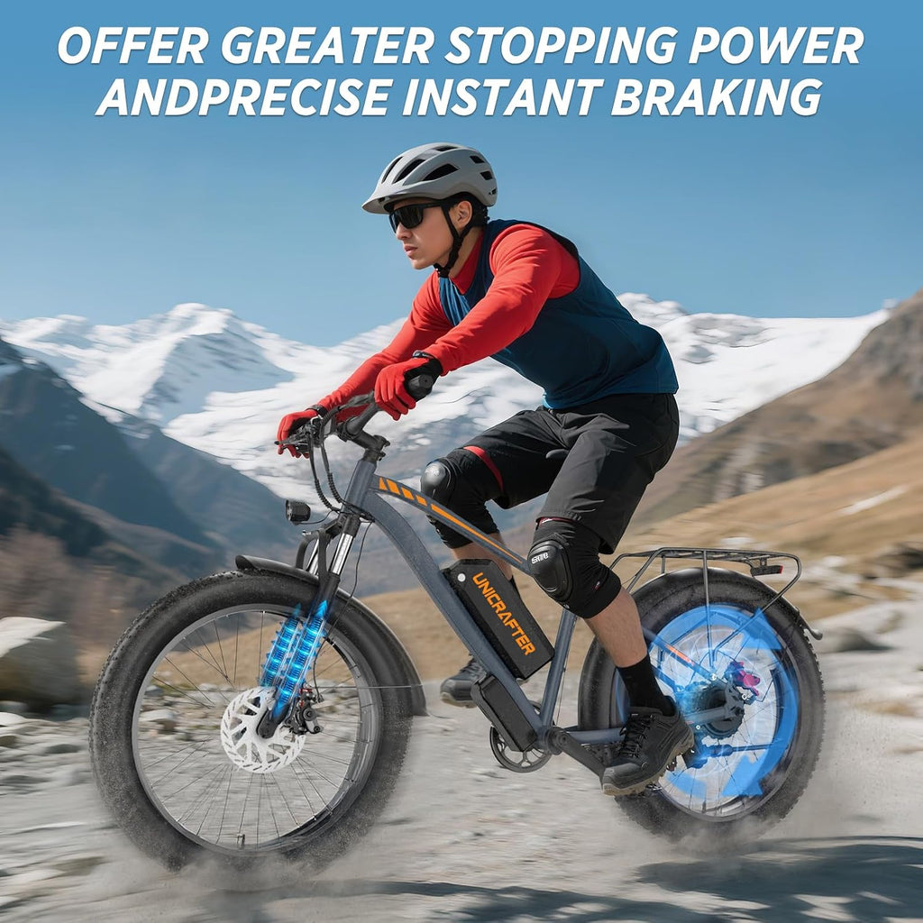 1000W Peak Electric Bike for Adults, 30MPH & 60 Miles, 48V 18.2AH Removable Battery, Hydraulic Disc Brake, 3 Ride Modes, 7-Speed Fat Tire Ebike for Off-Road, Commuting & Adventure