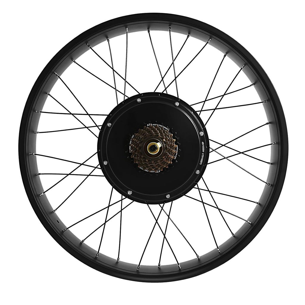 Electric Bike Conversion Kit, 48V 1500W 26' Rear Wheel E-Bike Hub Motor Kit Upgrade 3 Mode Controller w/PAS/LCD Display/Twist Throttle Ebike Bicycle Wheel Kit for Turn Pedal Bike into Ebike