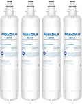 Maxblue MB-F19C Replacement for GE® RPWFE®, RPWF (with CHIP) Refrigerator Water Filter, Compatible with WSG-4, WF277, GFE28GMKES, PFE28KBLTS, GFD28GSLSS, PWE23KSKSS, GYE22HMKES, DFE28JSKSS, 4 Filters