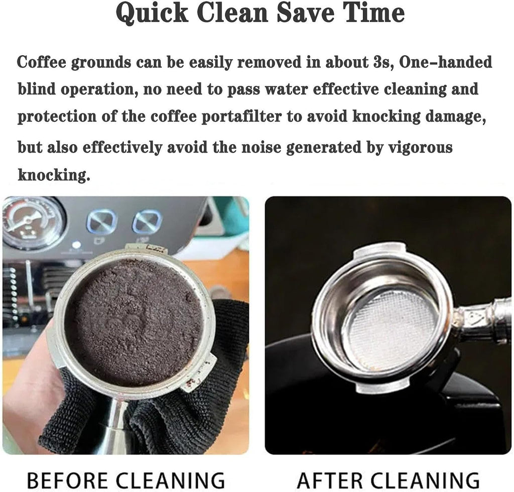 Electric Portafilter Cleaning Machine Automatic Coffee Grounds Cleaning Machine Barista Cleaning Tools with 3 Scrapers