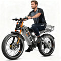 2026 eAhora Romeo Dual-Motor Ebike - 50Mph 5600W 60-80AH 250Miles Long Range Electric Bike for Adults, Full Suspension Hydraulic Brakes Electric Bicycle, 26' Mountain Bike for Off-Road Commuting