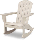 POLYWOOD® Nautical Adirondack Rocking Chair in Sand