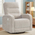 Swivel Rocker Recliner Glider Rocking Chair for Nursery, Manual Swivel Recliner Chair for Living Room, Camel Nursery Rocking Chair Recliner, Chenille Fabric