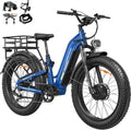 FREESKY Ranger AIR Dual Motor Electric Bike for Adults, 3500W 200NM Fast Ebike,105Miles Long Range E Bike,Full Suspension Electric Mountain Bike, 26'' Fat Tire Electric Bicycle for Man Womens Hunters
