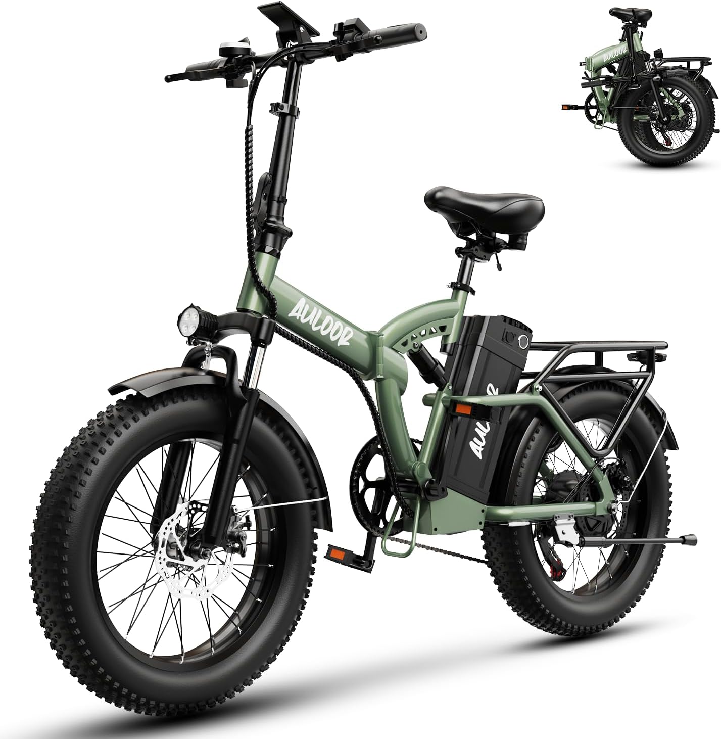 1000W Folding Electric Bike,48V 20AH Removable Battery E Bike,80 Miles Max Range Electric Bike for Adults,20' Fat Tire Foldable ebike,Adult Electric Bicycle for Commute Beach Snow
