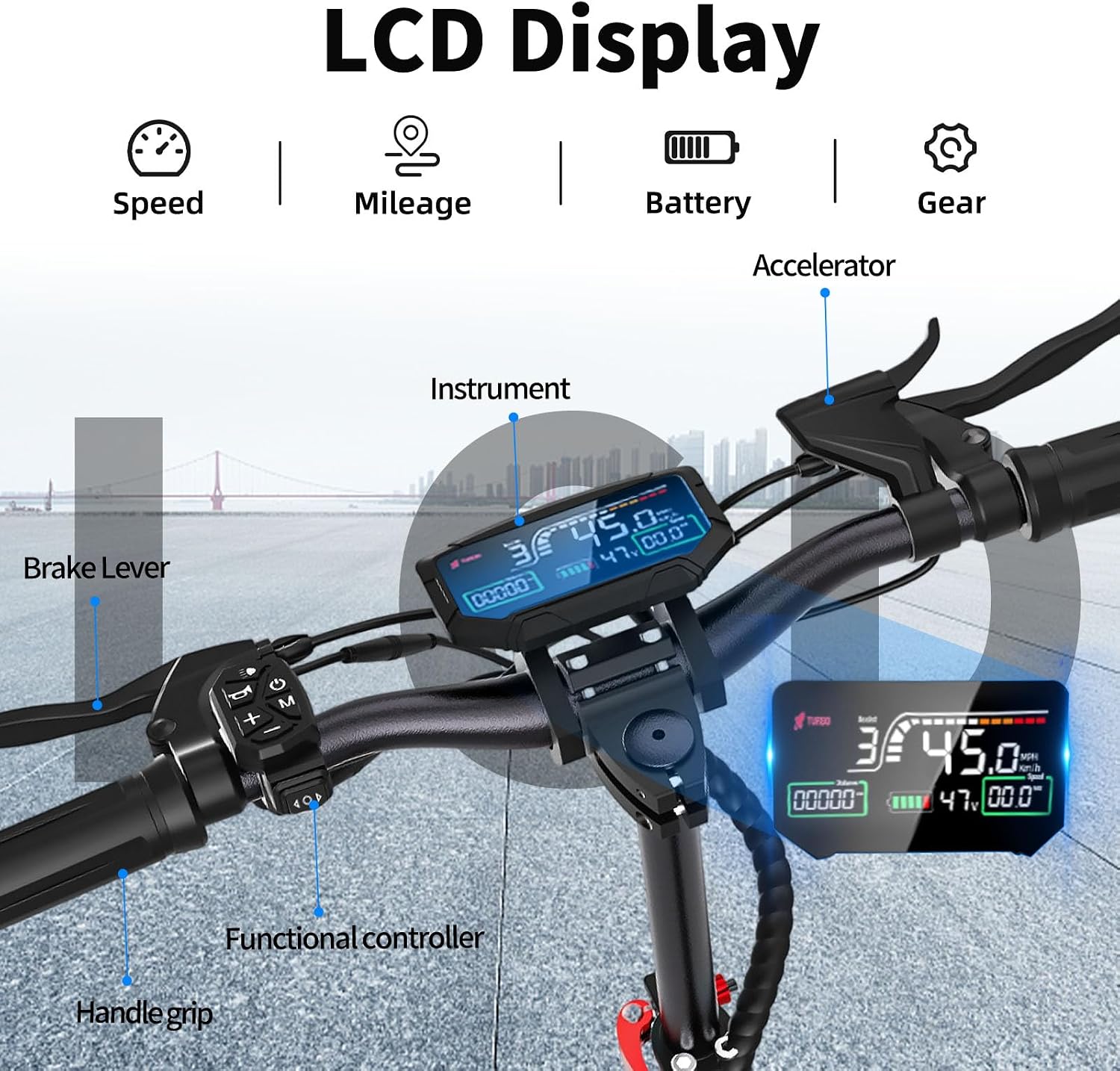 Electric Scooter for Adults Teens - 1600W EScooter Up to 31MPH & 32-34Miles Long-Range Foldable Scooter for Commuting with Double Braking,10.5' Offroad Tires Adult electricscooter