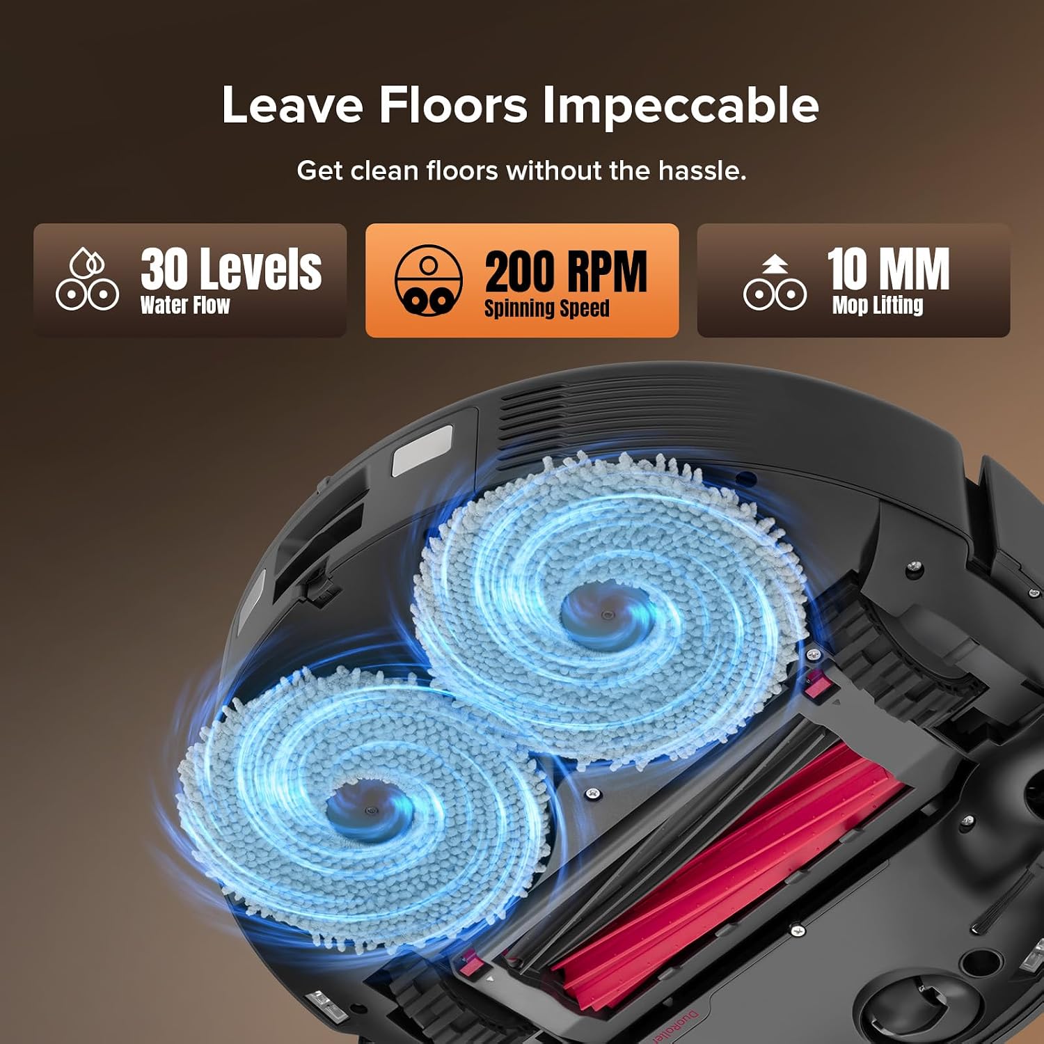 roborock Qrevo Master Robot Vacuum and Mop Combo, 10,000Pa Suction, FlexiArm Design Side Brush & Mop, Self-Emptying&Refilling, Dock Self-Cleaning, Black (Renewed)