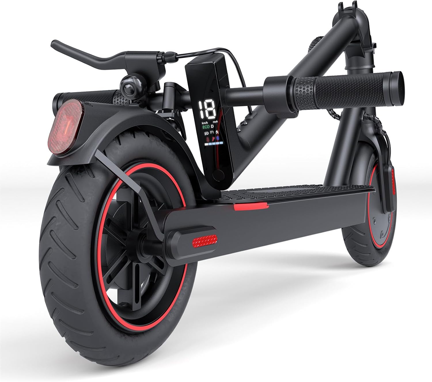 Electric Scooter, 23 Miles, 22 MPH Top Speed Electric Scooter for Adults, 500W Powerful Motor,10'/8.5' Pneumatic Tires Commuting Scooter, Foldable Escooter for Commuting & Campus Use