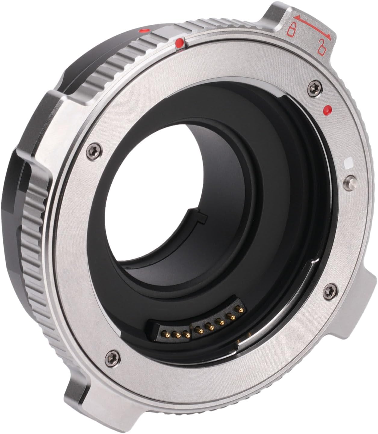 VILTROX EF-M1 Pro Lens Mount Adapter Auto Focus Ring Converter with Security Lock for Canon EF Mount Lens to M4/3 Camera GH4 GH5 GH5S GF6 GX7GX85 GX9 G9 E-M10 E-PL7 E-PL8 E-P5 Pen-F