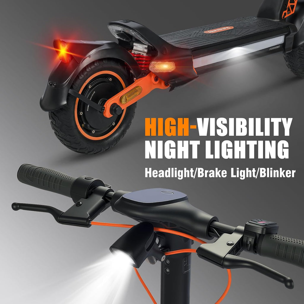 Off Road Electric Scooter Fast Speed 30 Mph, Long Range 40-50 Miles, 300+ lb Capacity