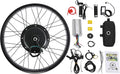 26' Rear Wheel Motor 48V 1500W Electric Bike Conversion Kit with LCD Display, Rear Wheel E-Bike Conversion Kit for Fat Snow Tire Electric Bicycle