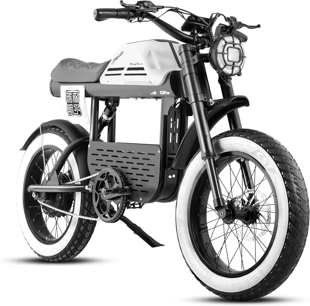 eAhora DL2000 (2025 Version) Electric Bike for Adults, Peak 4000W/1700W 44MPH/36MPH Dual/Single Motor Ebike, 52V 30Ah 60-90 Miles Long Range Electric Bicycle, Fat Tire Full Suspension Hydraulic Brake