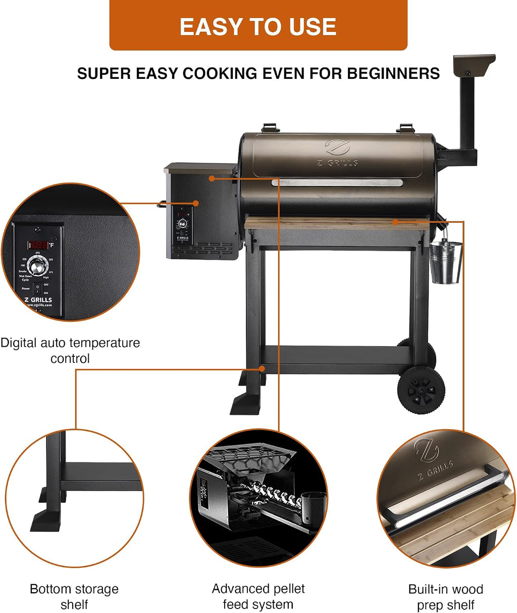 Z GRILLS Pellet Smoker (550C)