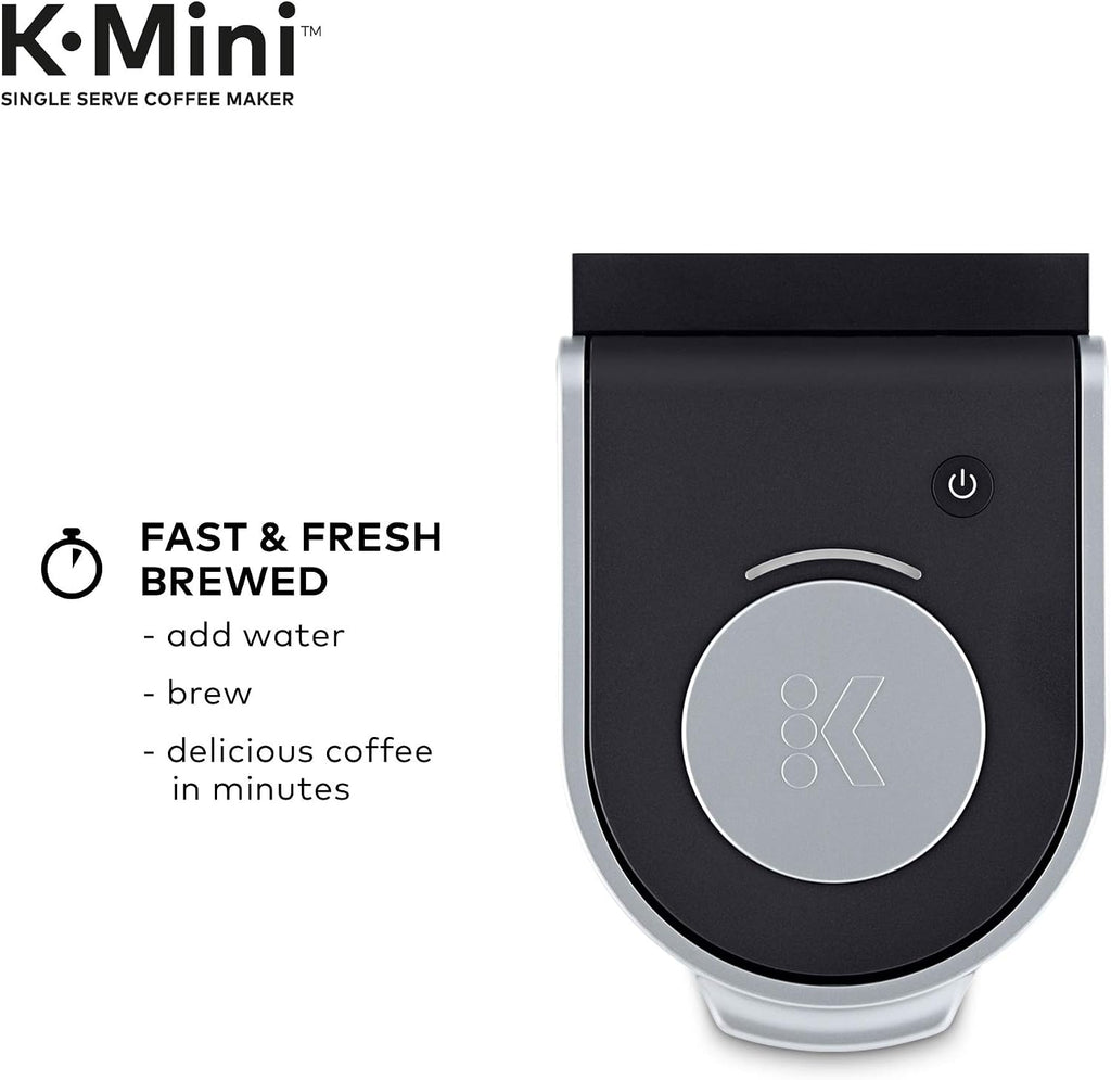 Keurig K-Mini Coffee Maker, Single Serve K-Cup Pod Coffee Brewer, 6 to 12 Oz. Brew Sizes, Black (Renewed)