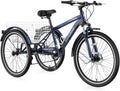 NAIZEA Adult Mountain Tricycle, 7 Speed Three Wheel Cruiser Bike, 27.5 Inch Adults Trikes with Shopping Basket, Exercise Men's Women's Tricycles, Multiple Colors