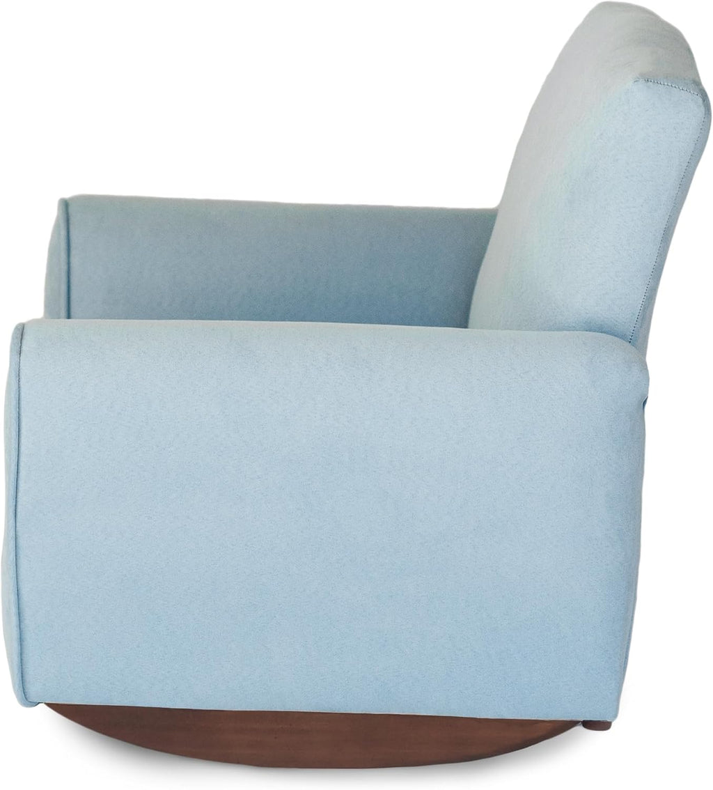Kid Rocking Chair for Toddlers, Child Chair for Little Kids, Upholstered Toddler Armchair for Children, Comfy and Cute Little Kid Chairs (Rockers, Light Blue)