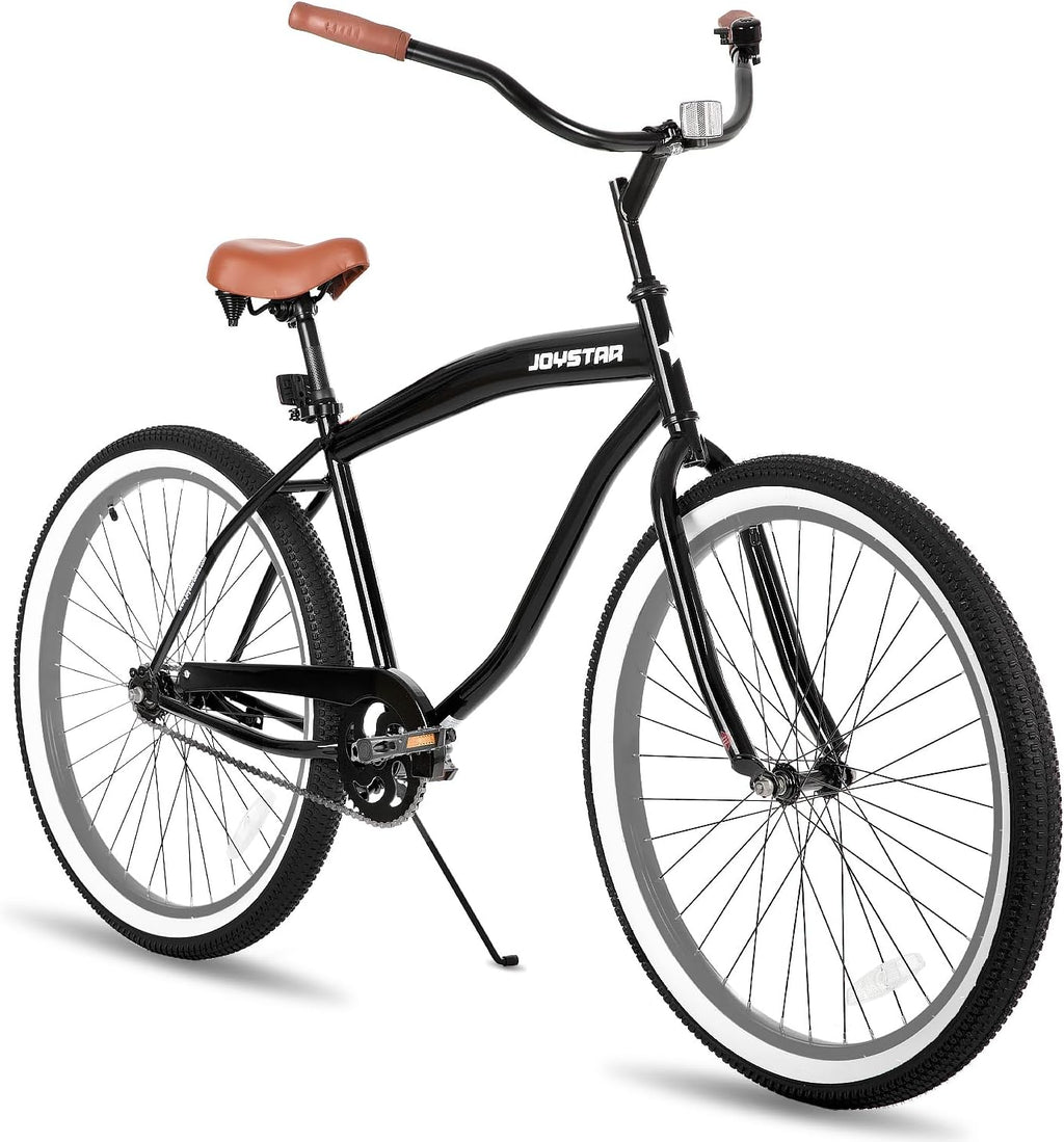 JOYSTAR 20' 24' 26' Beach Cruiser Bike for Girls, Boys, Mens and Womens, Single Speed Kids Cruiser Bikes with Coaster Brake, Multiple Colors