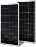 RICH SOLAR 200 Watt 12 Volt Monocrystalline Solar Panel 2 Pack of 9BB Cell 100W High Efficiency Solar Module Charge Battery for RV Trailer Camper Marine Off Grid