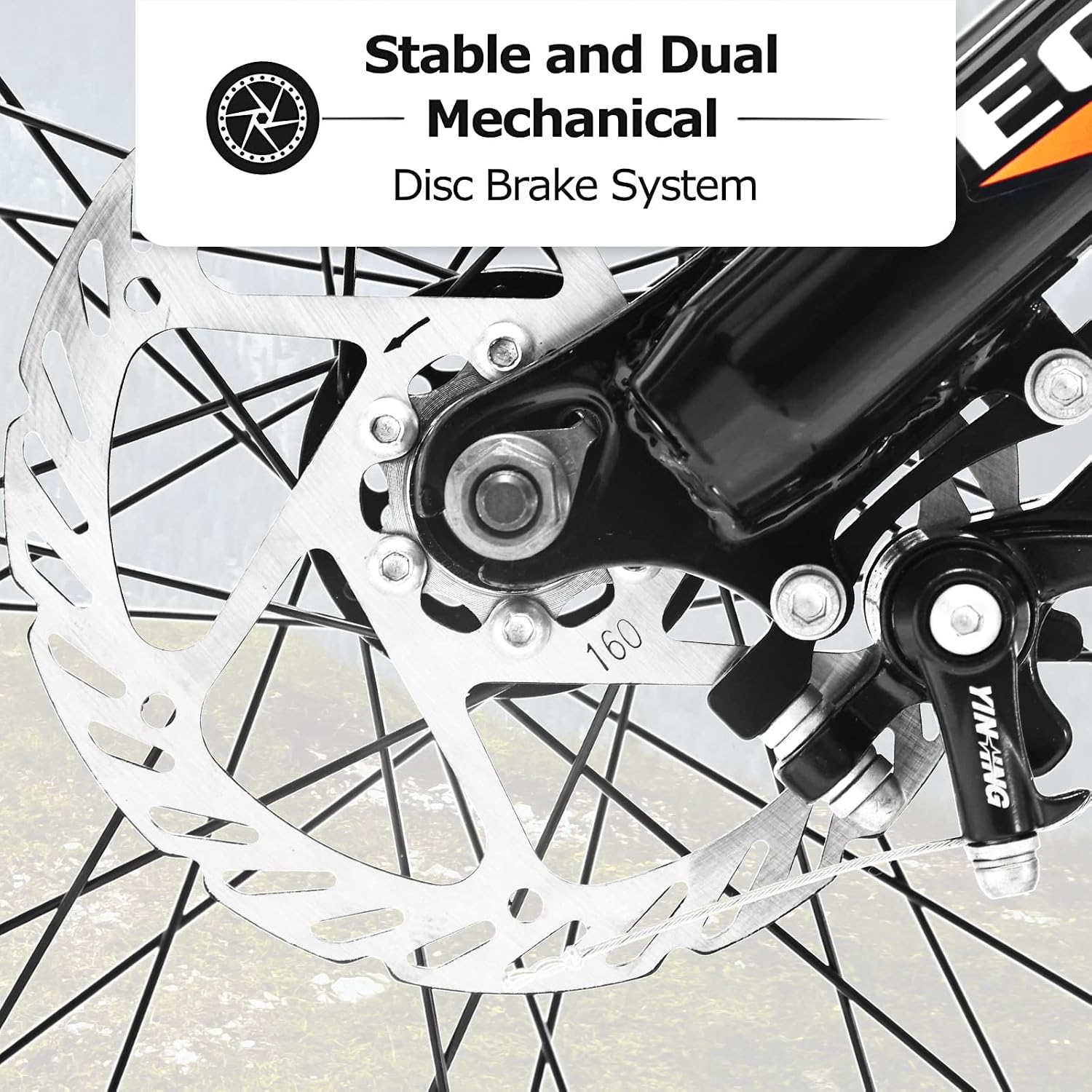 20/24/26 Inch Fat Tire Mountain Bike Variable Speed Dual Disc Brake Kids Adult Free Return