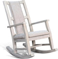 Sunny Designs Mara Modern Wood Rocker Chair with Cushion