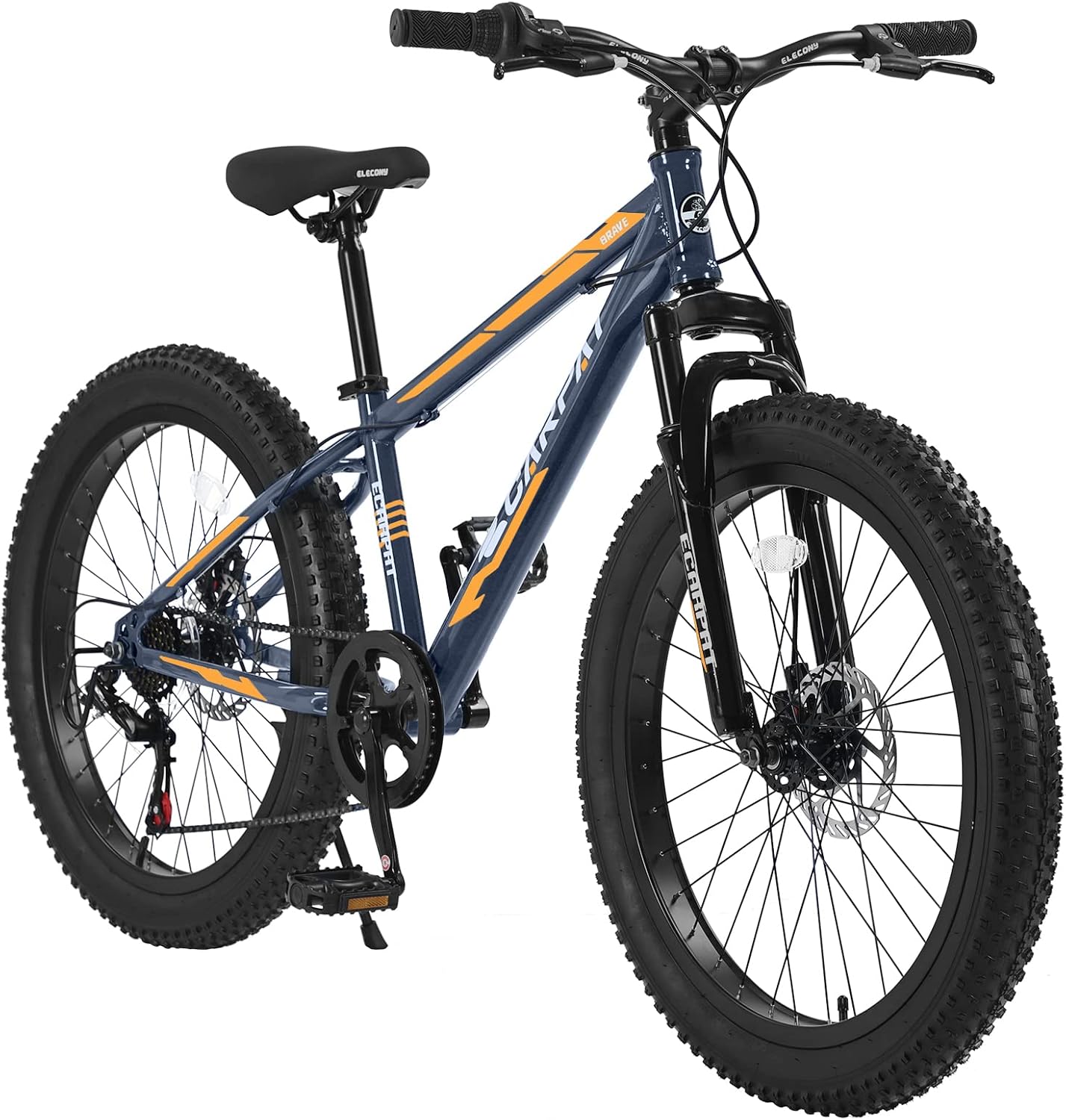 20/24/26 Inch Fat Tire Mountain Bike Variable Speed Dual Disc Brake Kids Adult Free Return