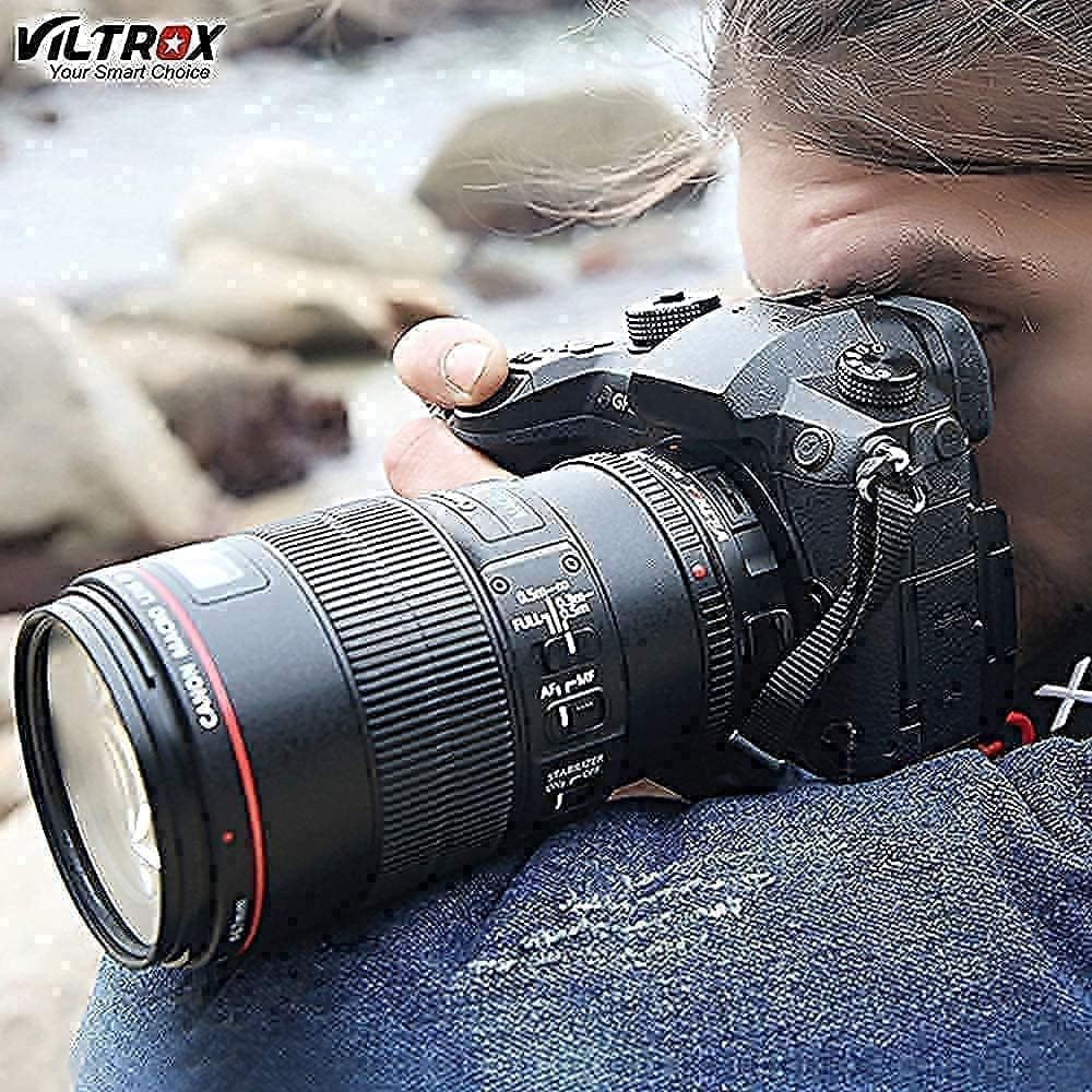 VILTROX EF-M2II Lens Adapter, EF to M4/3 Mount Auto-Focus Speed Booster Adapter for GH6 GH5M2 BMPCC 4K GH4 GH5 G100 G95 G85 OM-1 EM-1 E-M1X E-M1 iii E-M5 iii E-M10 iv E-M10 iii