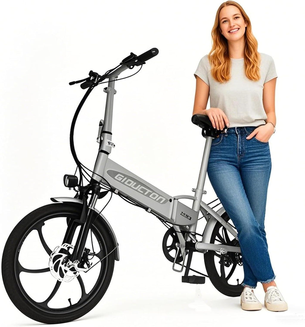 Folding Electric Bike for Adults, Electric Bicycle with Removable Battery,50 Mile Range,1000W Peak Motor, Shock Absorber, Disc Brake, 20' Tires