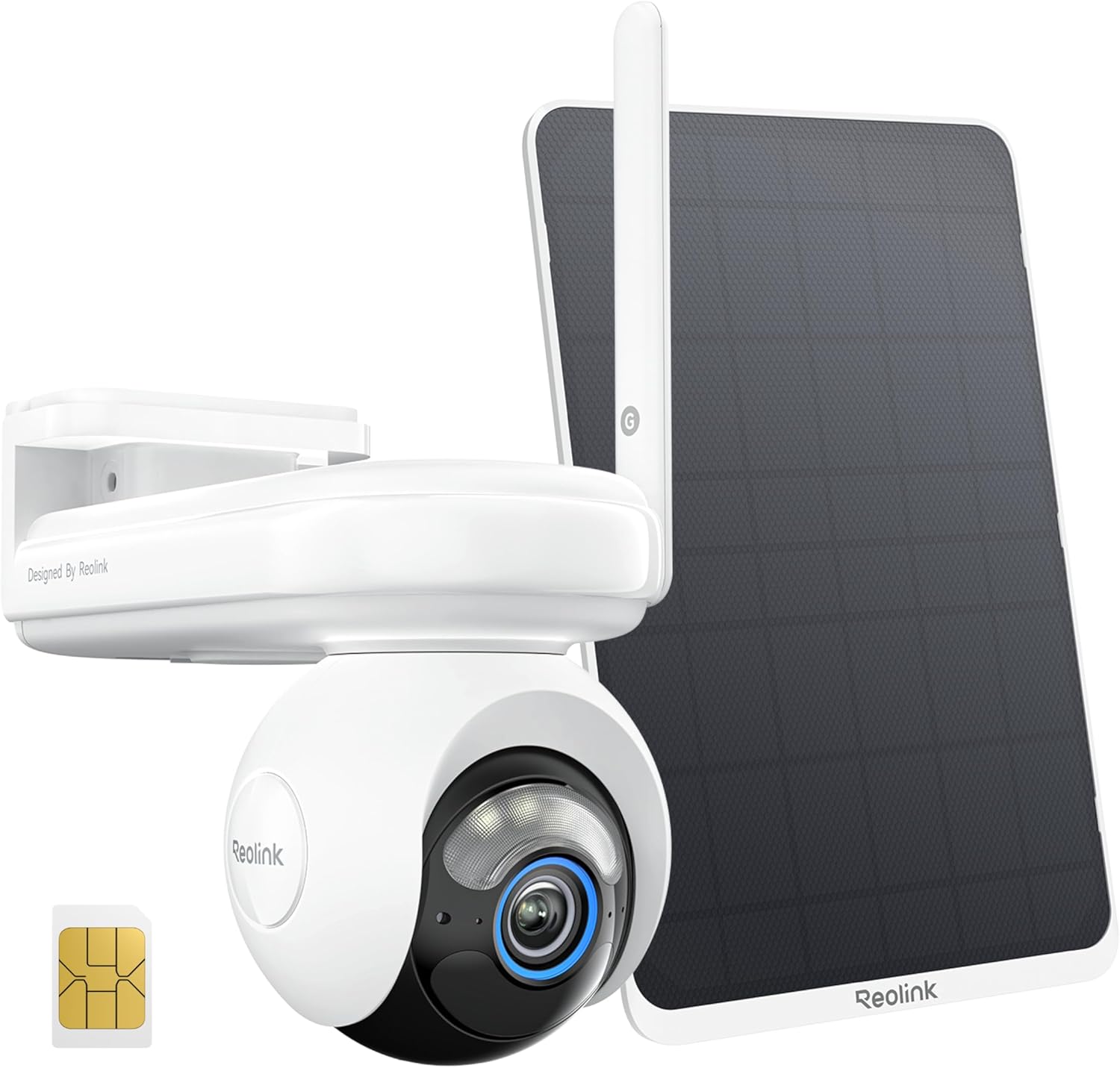 REOLINK 360° PT LTE 2K Solar Cellular Security Camera Wireless Outdoor Altas Go PT, 6-Month Battery Life for 4G Home Security, ColorX Night Vision, Smart AI Detection & Auto Tacking, 12W Solar Panel