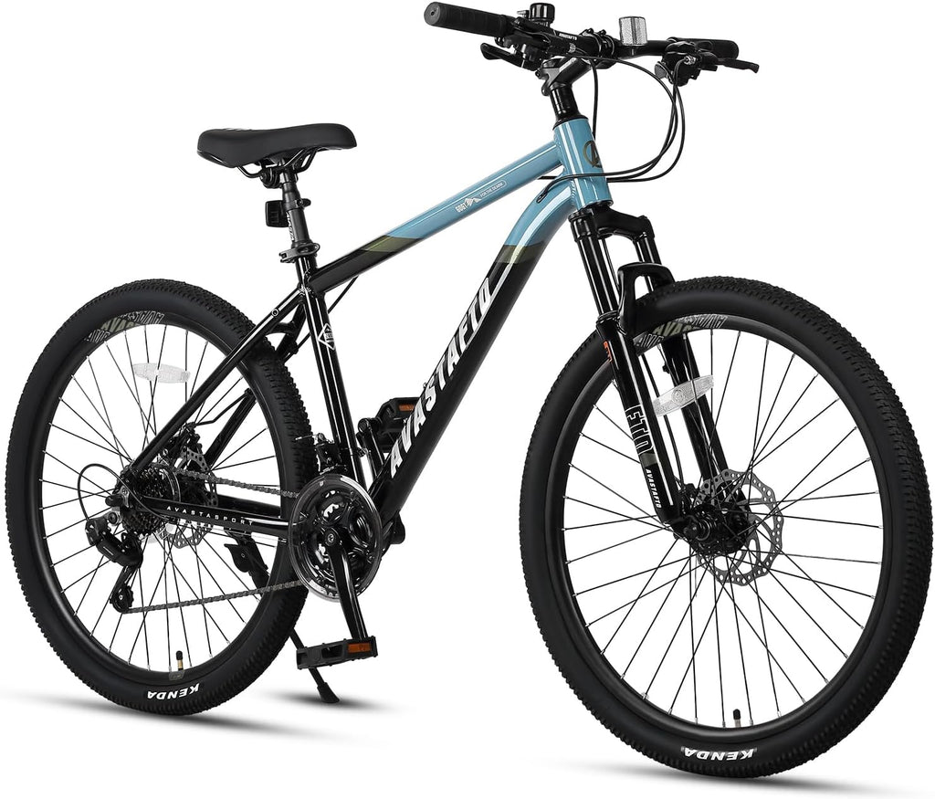 AVASTA Earth 26 27.5 inch Mountain Bike with 21-Speed, Aluminum Frame, Dual Disc Brake, Comfortable Saddle, Multiple Colors