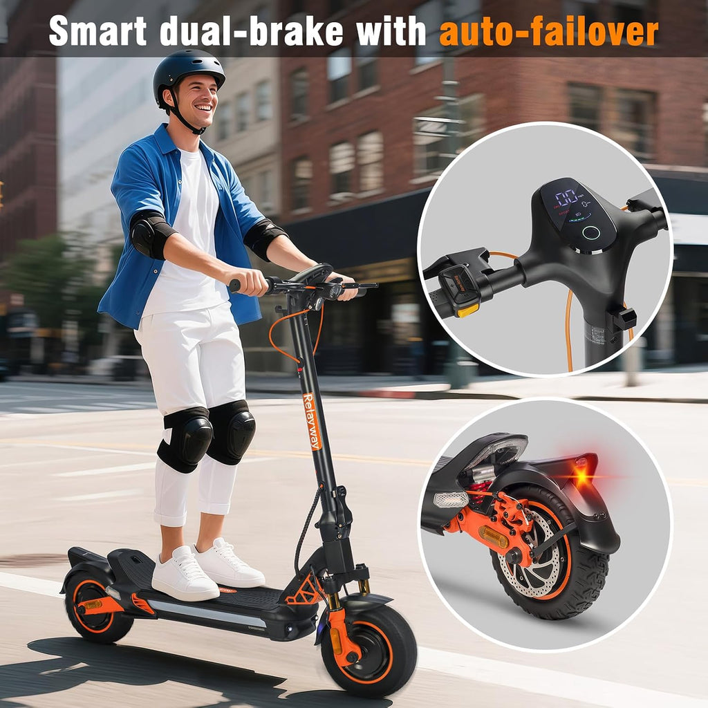 Off Road Electric Scooter Fast Speed 30 Mph, Long Range 40-50 Miles, 300+ lb Capacity