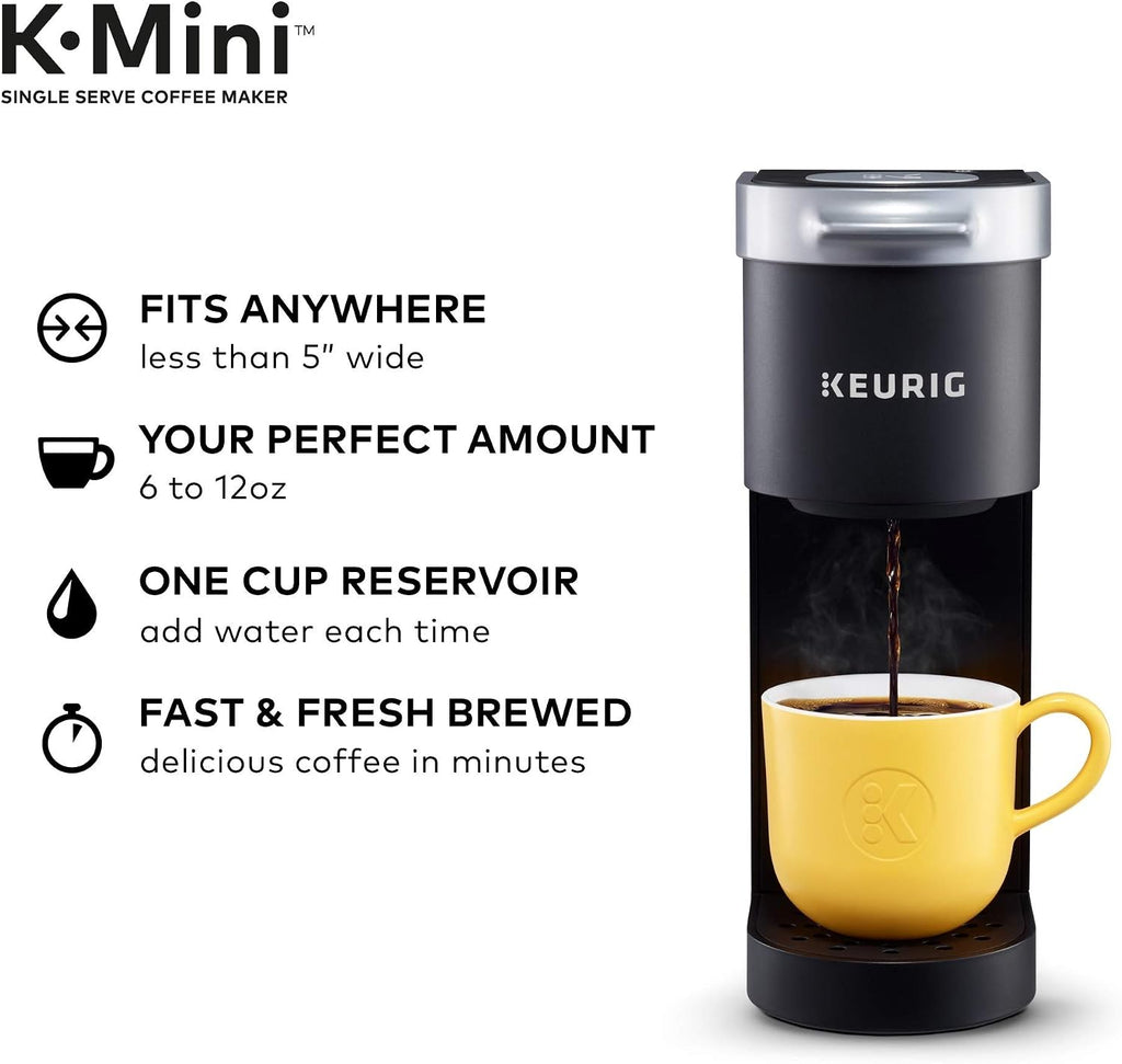 Keurig K-Mini Single Serve Coffee Maker with Peet's Coffee Dark, Medium, & Light Roast Variety Pack, 40 K-Cup Pods